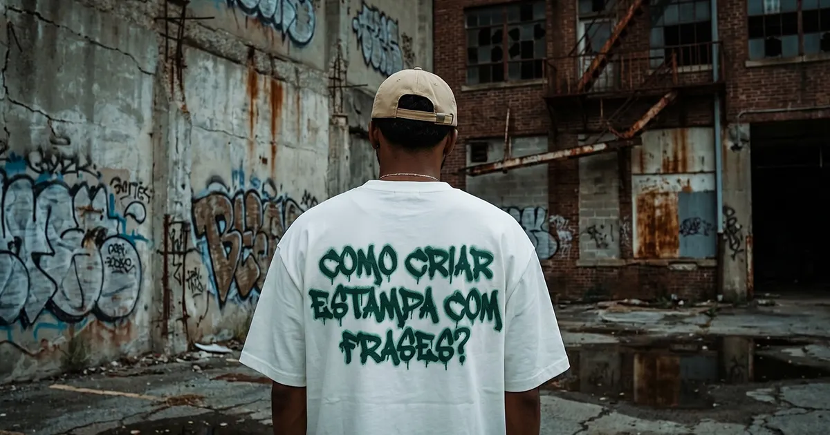 Como criar estampa com frases para camiseta