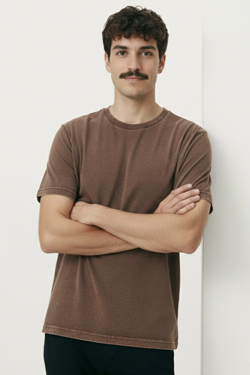 Camiseta Estonada Marrom