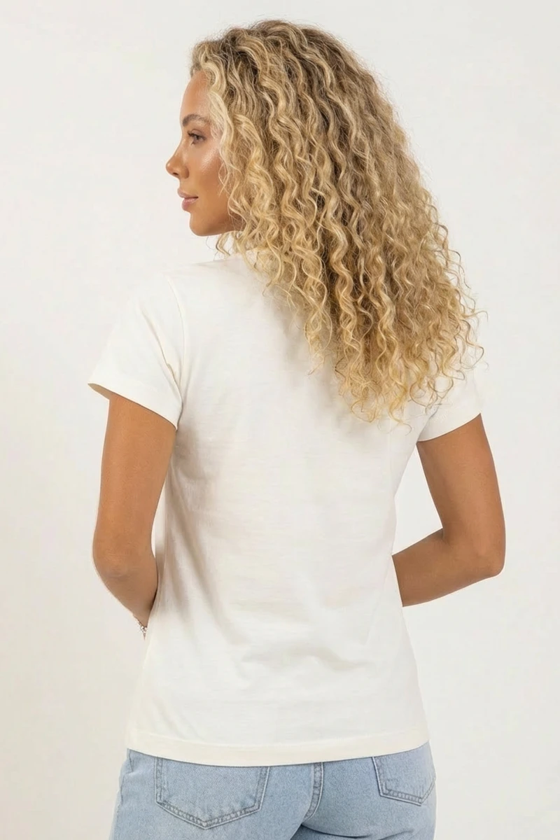 Camiseta Feminina Off white