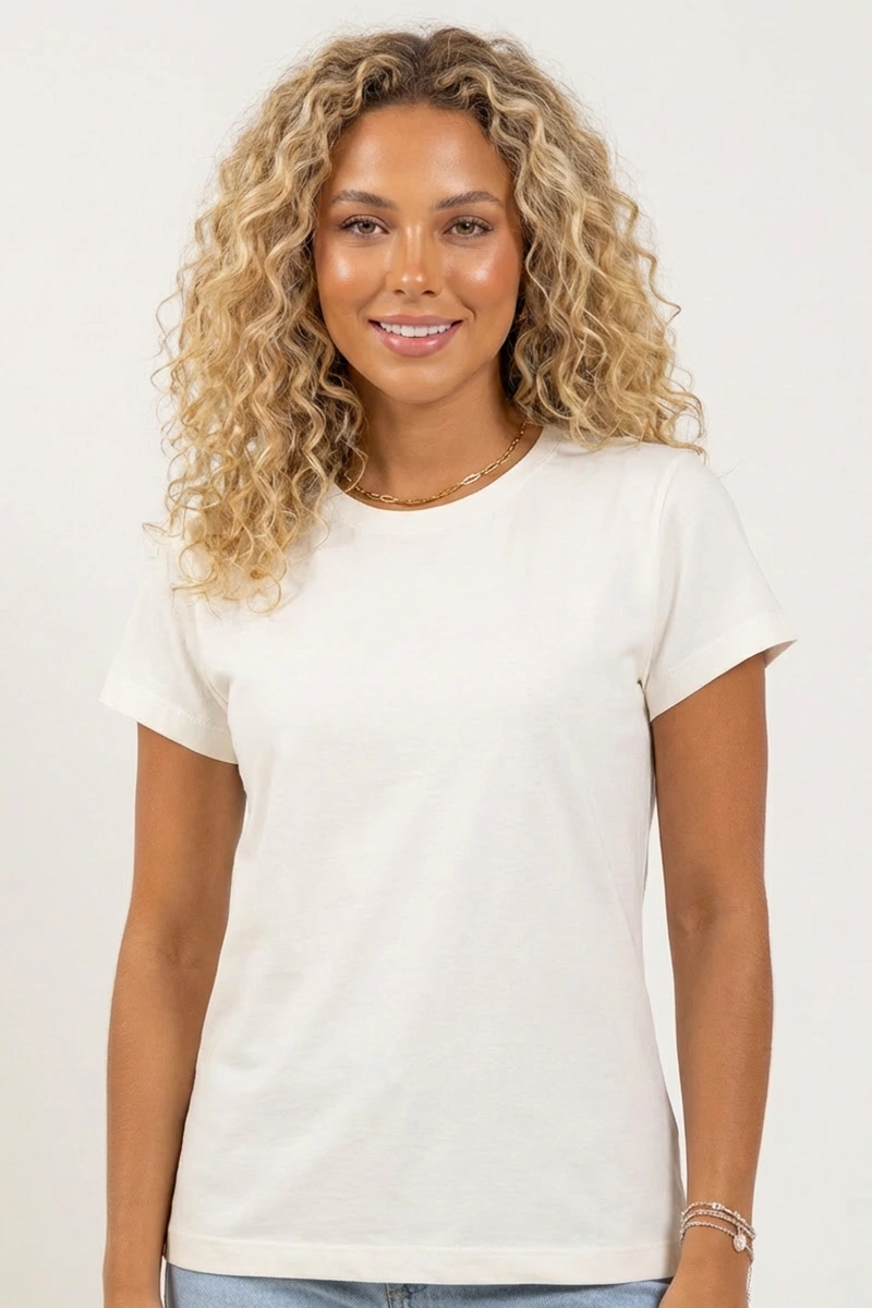 Camiseta Feminina Off white