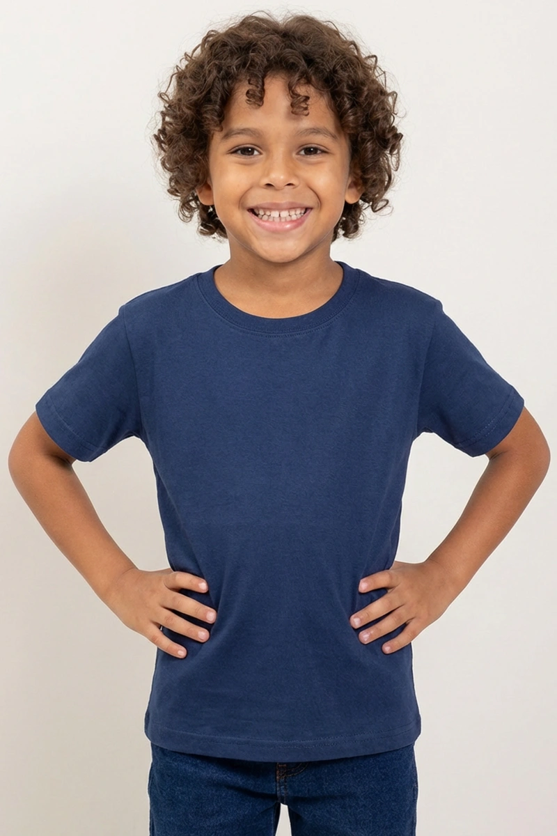Camiseta Infantil Azul Marinho