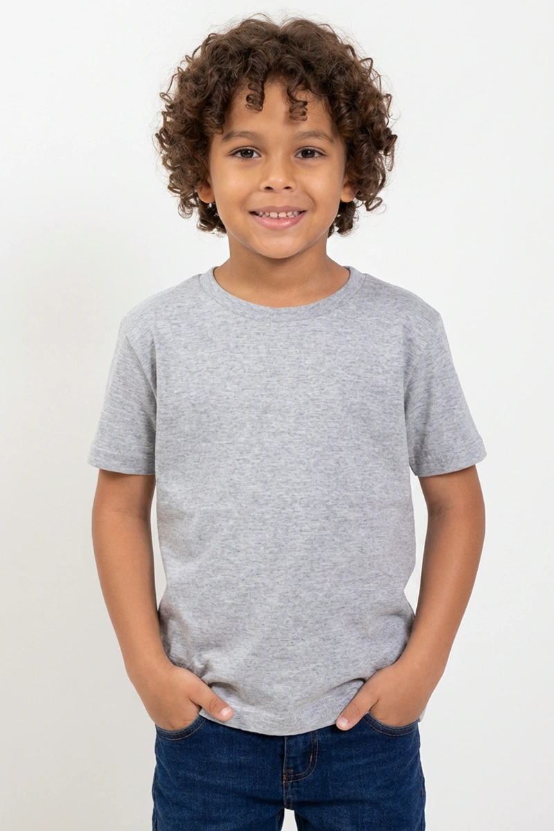 Camiseta Infantil Cinza Mesca