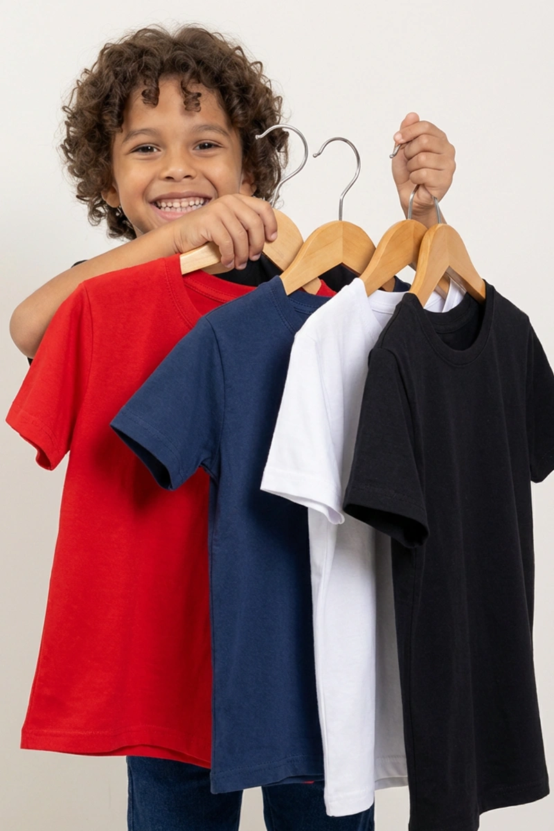 Camiseta Infantil Preta