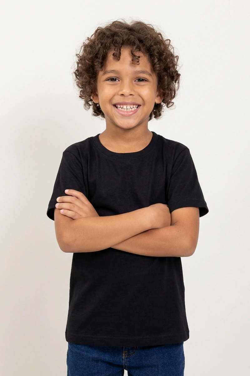 Camiseta Infantil Preta