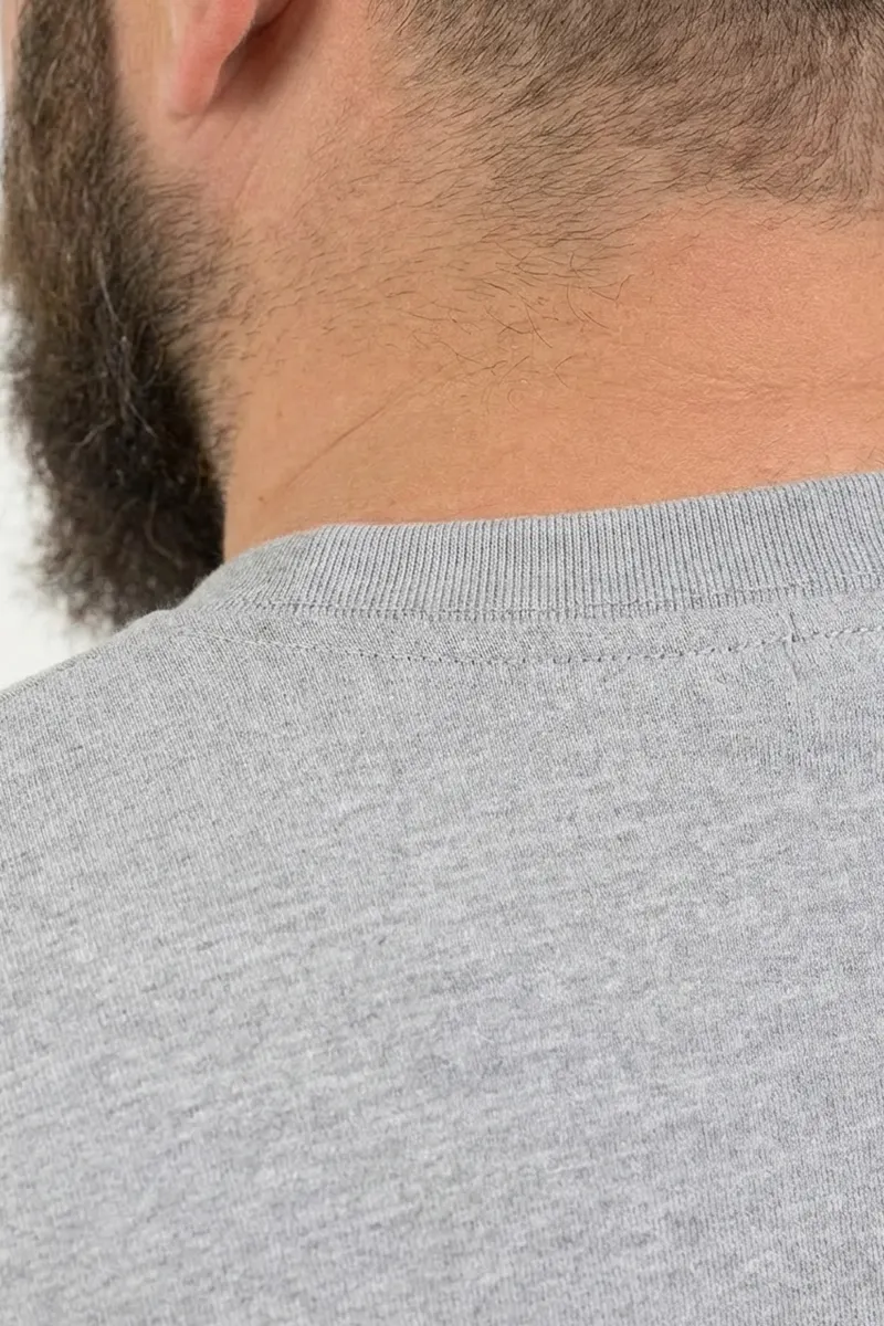 Camiseta Plus Size Cinza Mescla