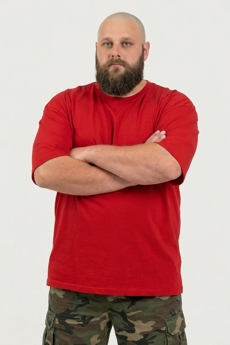 Camiseta Plus Size Vermelha