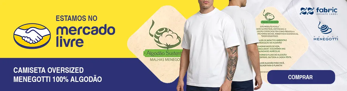 Camiseta Oversized Menegotti 100% Algodão Branca