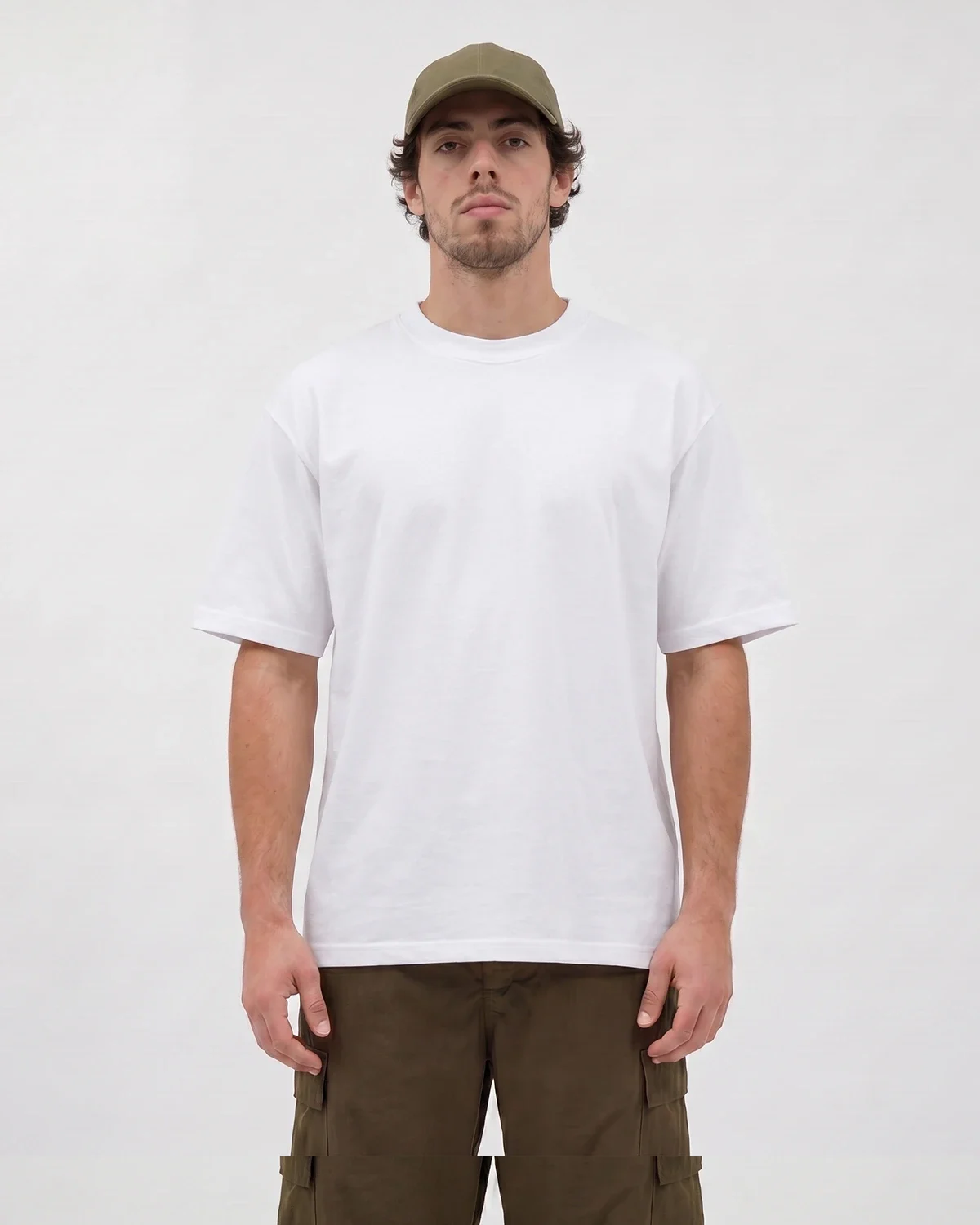 Camiseta Oversized 100% Algodão Menegotti 180g Branca