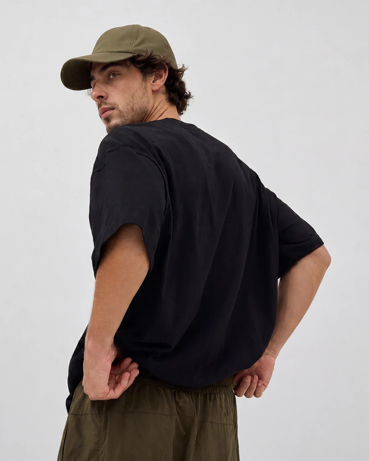 Camiseta Oversized 100% Algodão Menegotti 180g Preta
