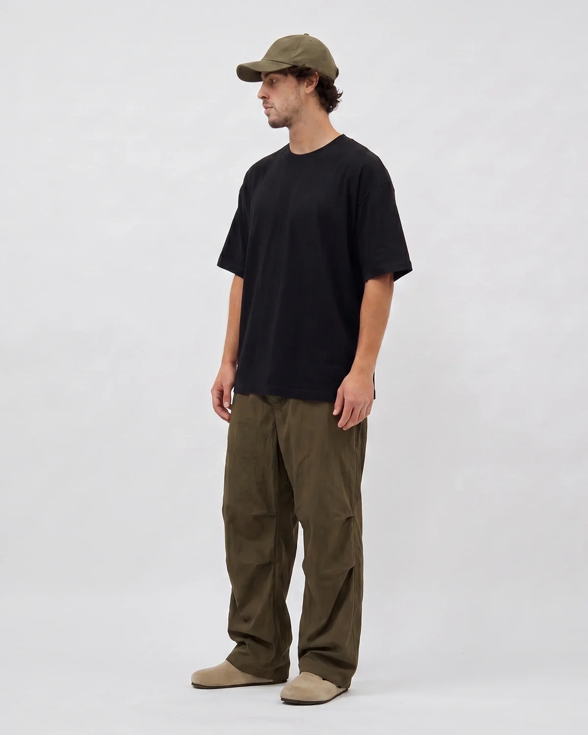 Camiseta Oversized 100% Algodão Menegotti 180g Preta